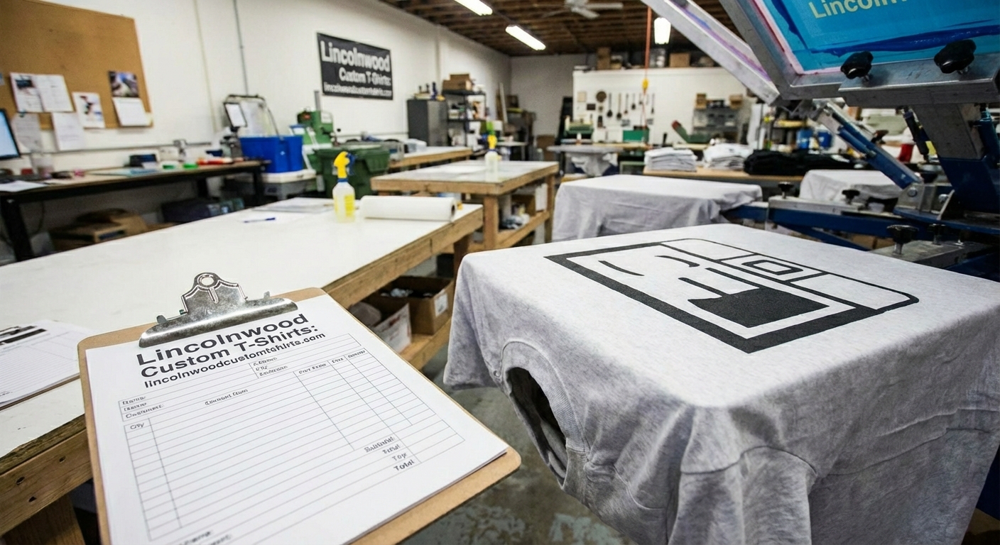 Professional t-shirt printing serving Lincolnwood businesses